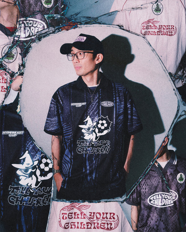 SNAKESKIN CAMO JERSEY - BLACK