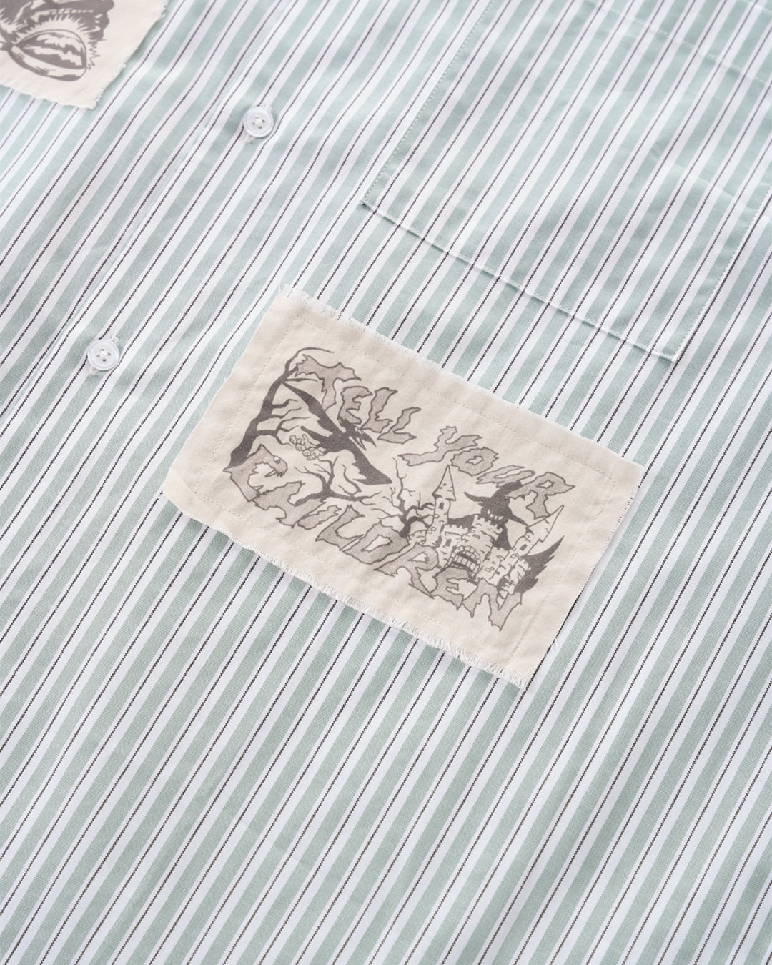 CASTLE GROUNDS STRIPED SHIRT - GREEN