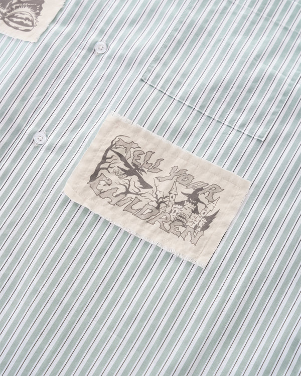 CASTLE GROUNDS STRIPED SHIRT - GREEN