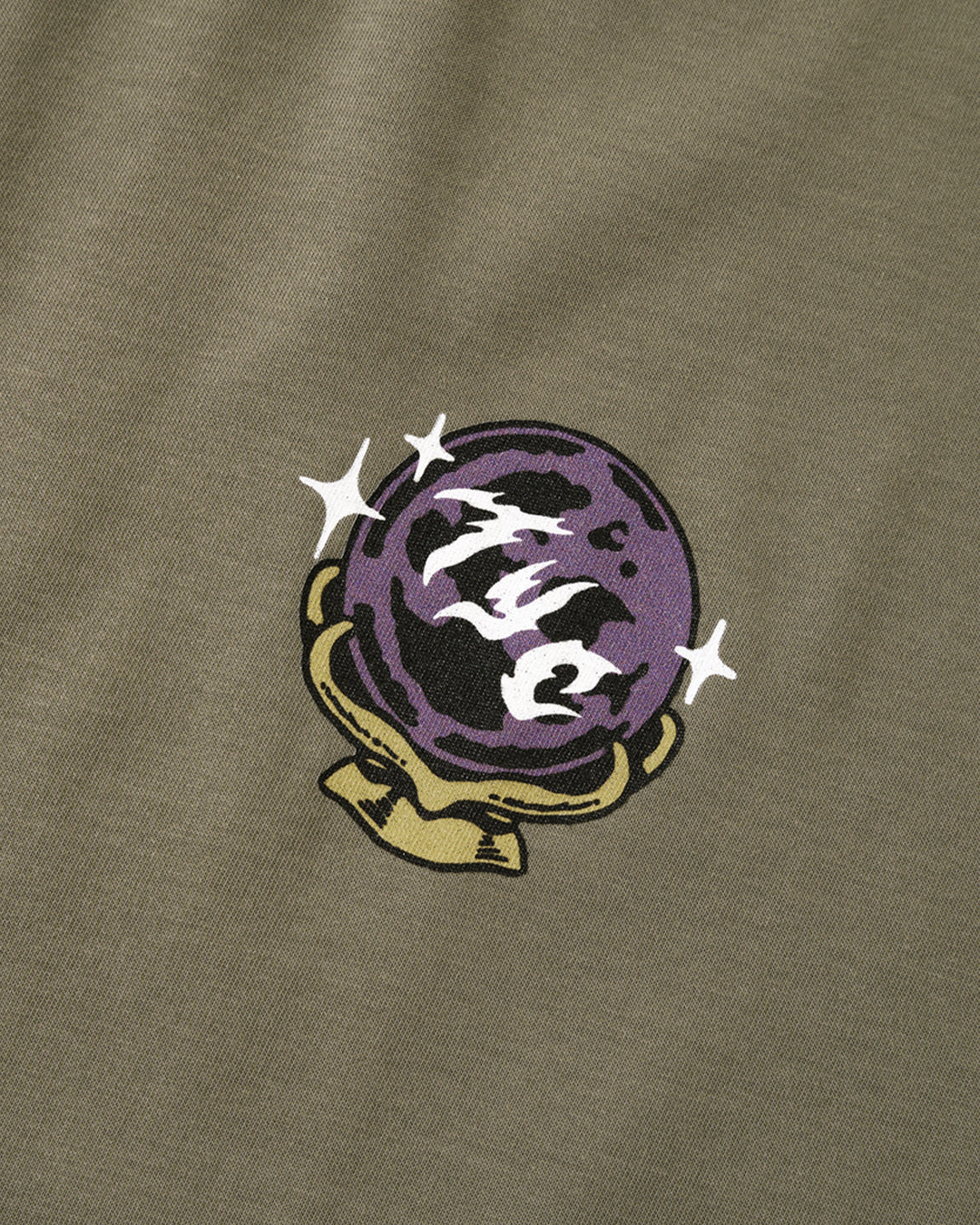 CRYSTAL BALL TEE - SAGE GREEN