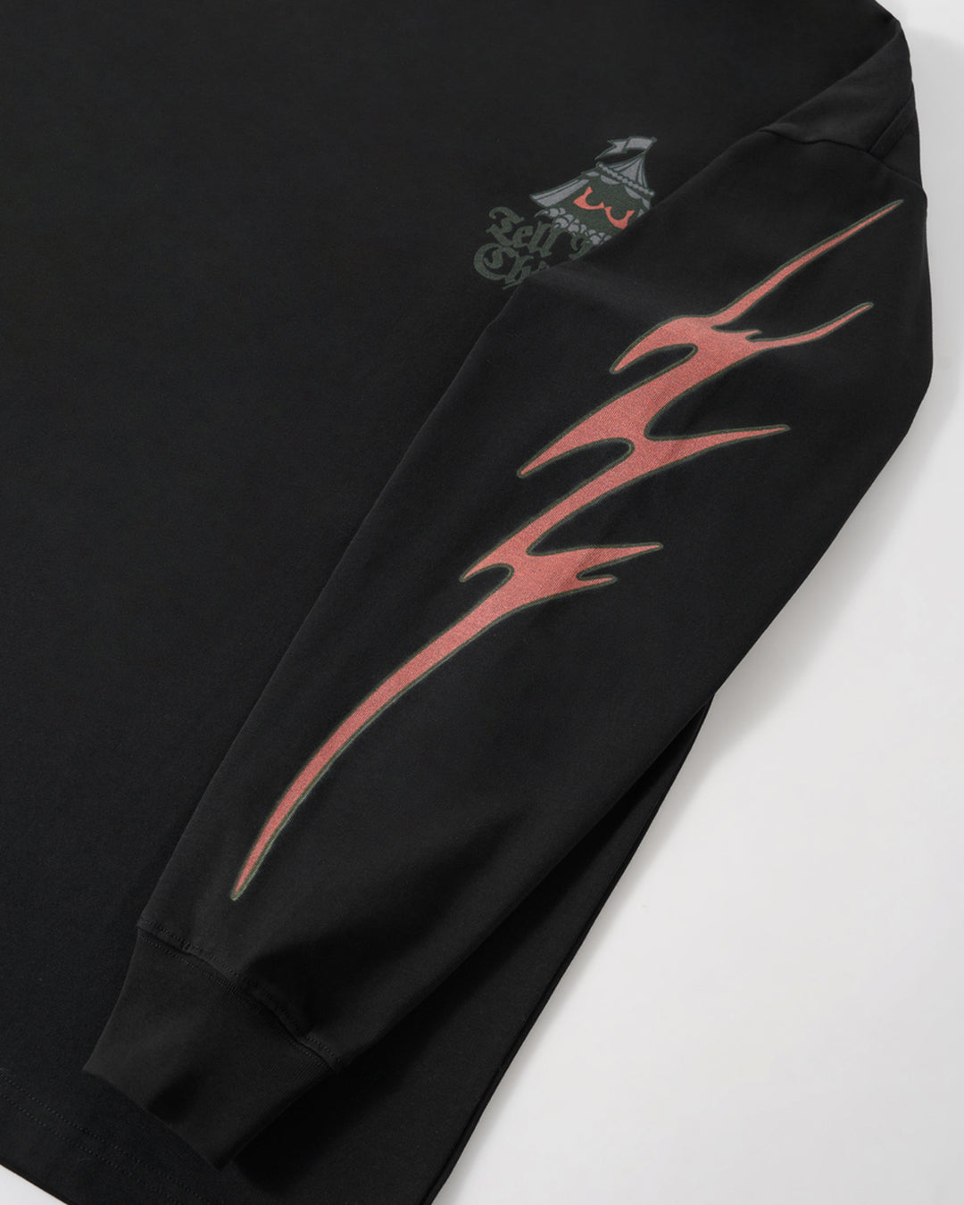 SHADOWS STIR LONGSLEEVE TEE - BLACK