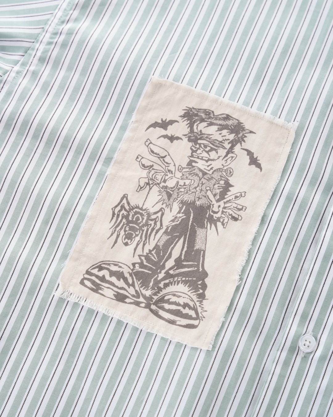 CASTLE GROUNDS STRIPED SHIRT - GREEN