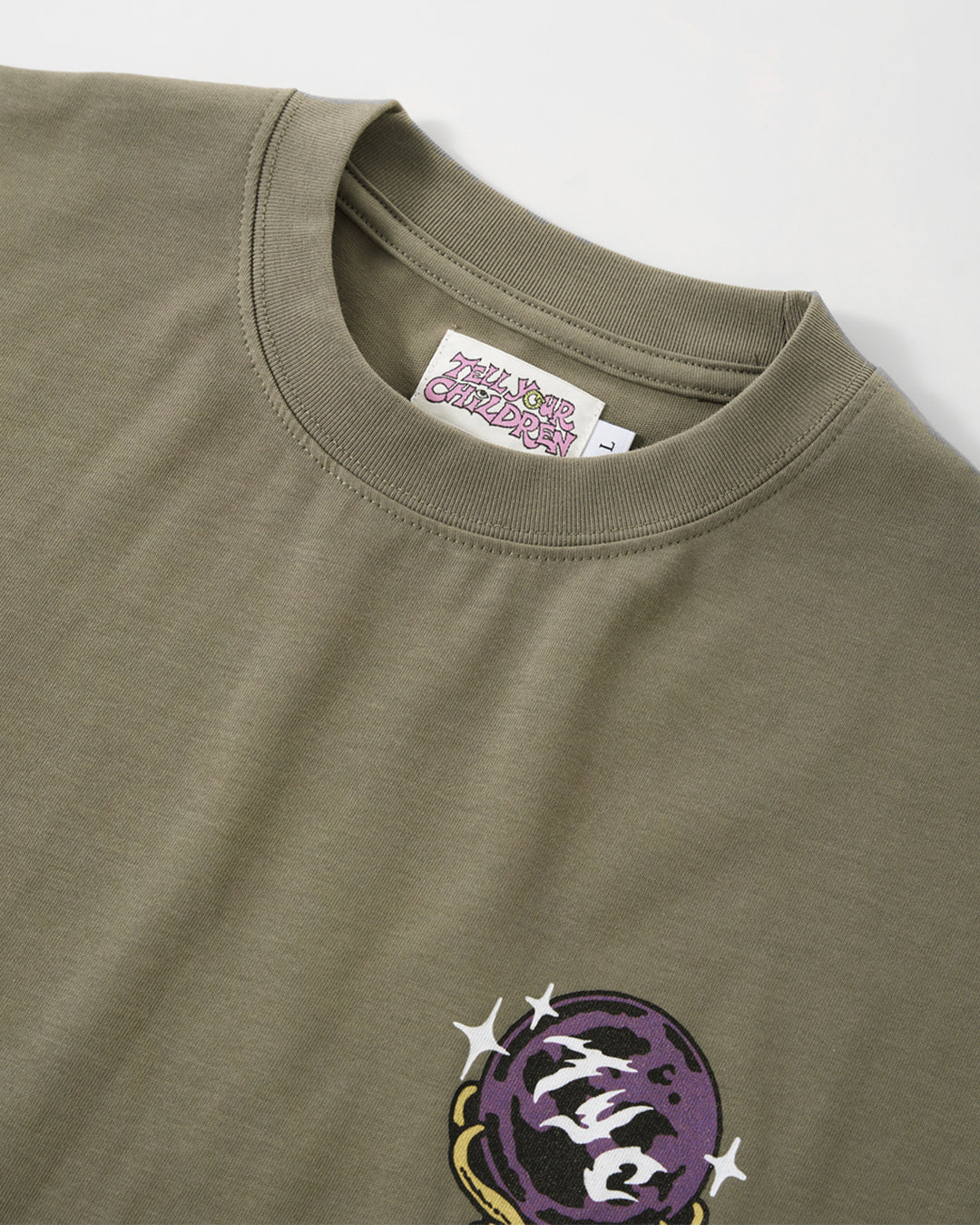 CRYSTAL BALL TEE - SAGE GREEN