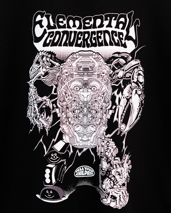 ELEMENTAL CONVERGENCE TEE - BLACK