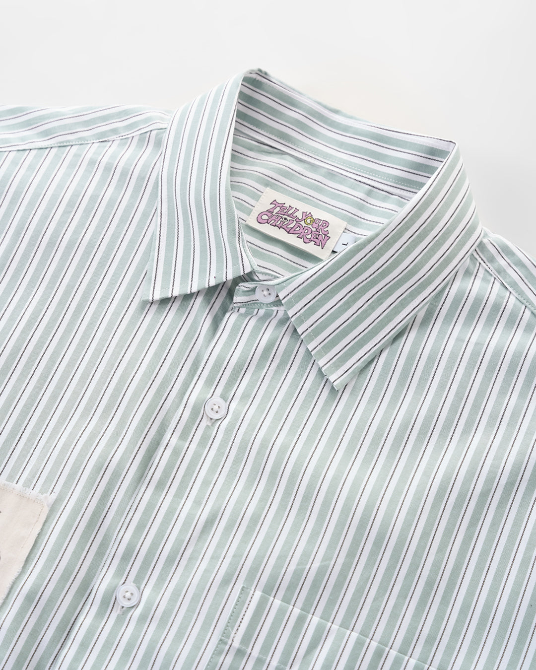 CASTLE GROUNDS STRIPED SHIRT - GREEN