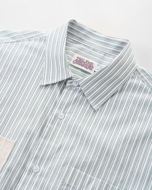 CASTLE GROUNDS STRIPED SHIRT - GREEN