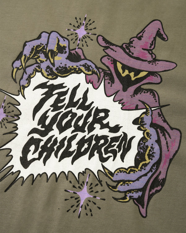 CRYSTAL BALL TEE - SAGE GREEN