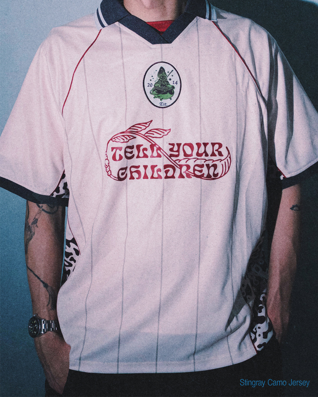 STINGRAY CAMO JERSEY - CREAM