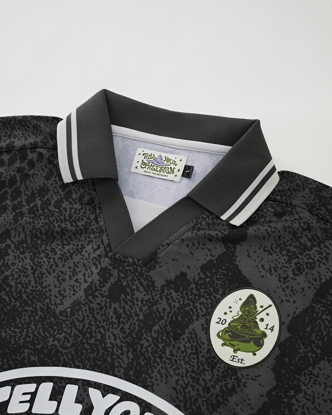 SNAKESKIN CAMO JERSEY - BLACK
