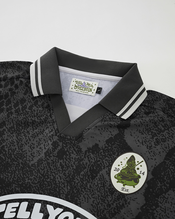 SNAKESKIN CAMO JERSEY - BLACK