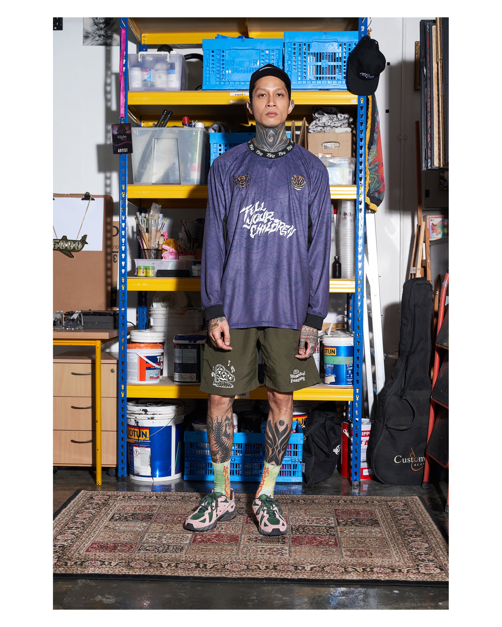 COBWEB JERSEY - DEEP PURPLE