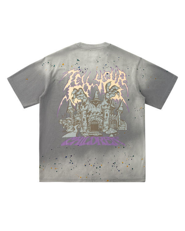 SMOKY CASTLE TEE - CLOUDY SKY