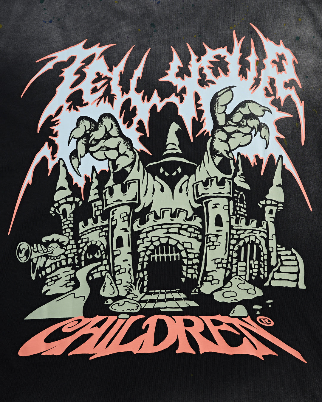SMOKY CASTLE TEE - DARK FOG