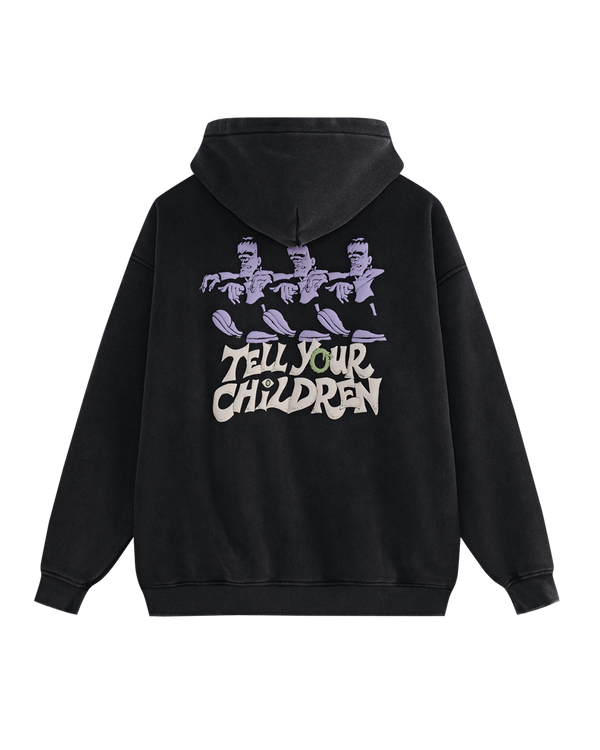 FRANKIE HOODIE - WASHED GREY