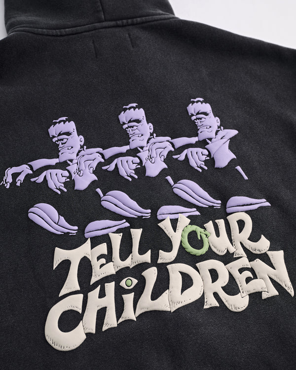 FRANKIE HOODIE - WASHED GREY