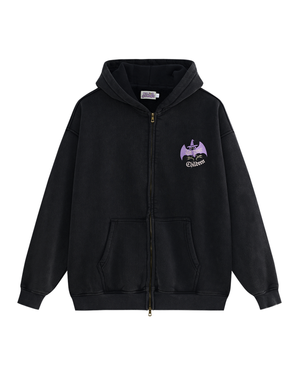 FRANKIE HOODIE - WASHED GREY
