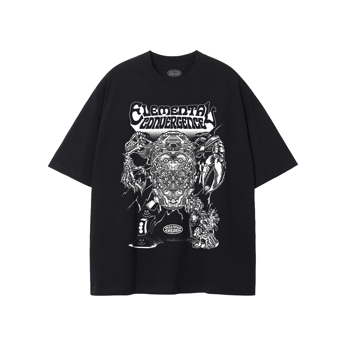 ELEMENTAL CONVERGENCE TEE - BLACK