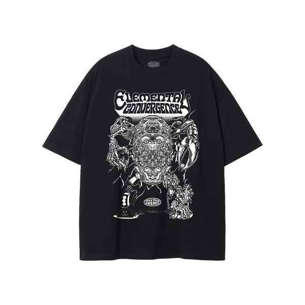 ELEMENTAL CONVERGENCE TEE - BLACK