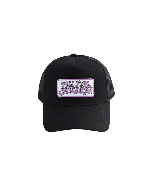 OUROBOROS PATCH TRUCKER CAP - BLACK