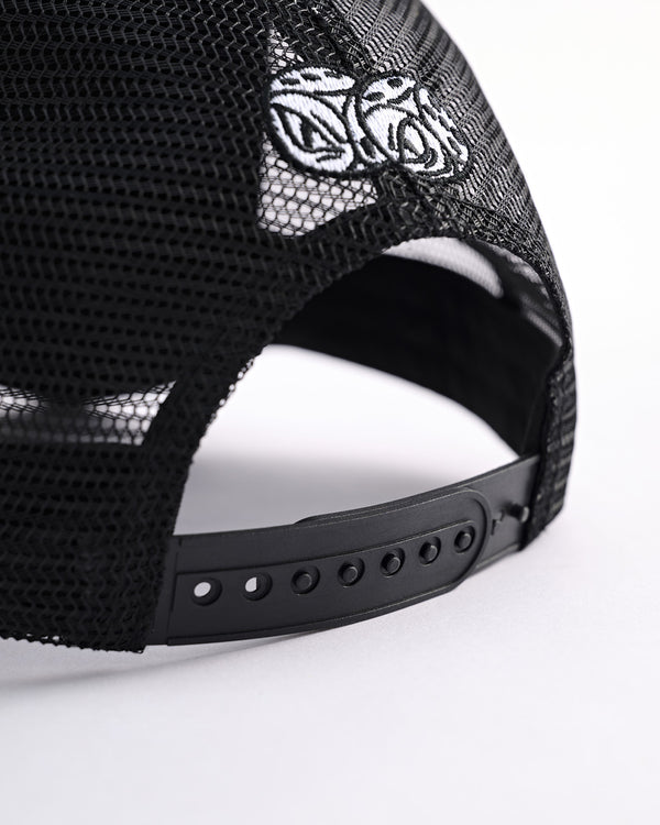 OUROBOROS PATCH TRUCKER CAP - BLACK