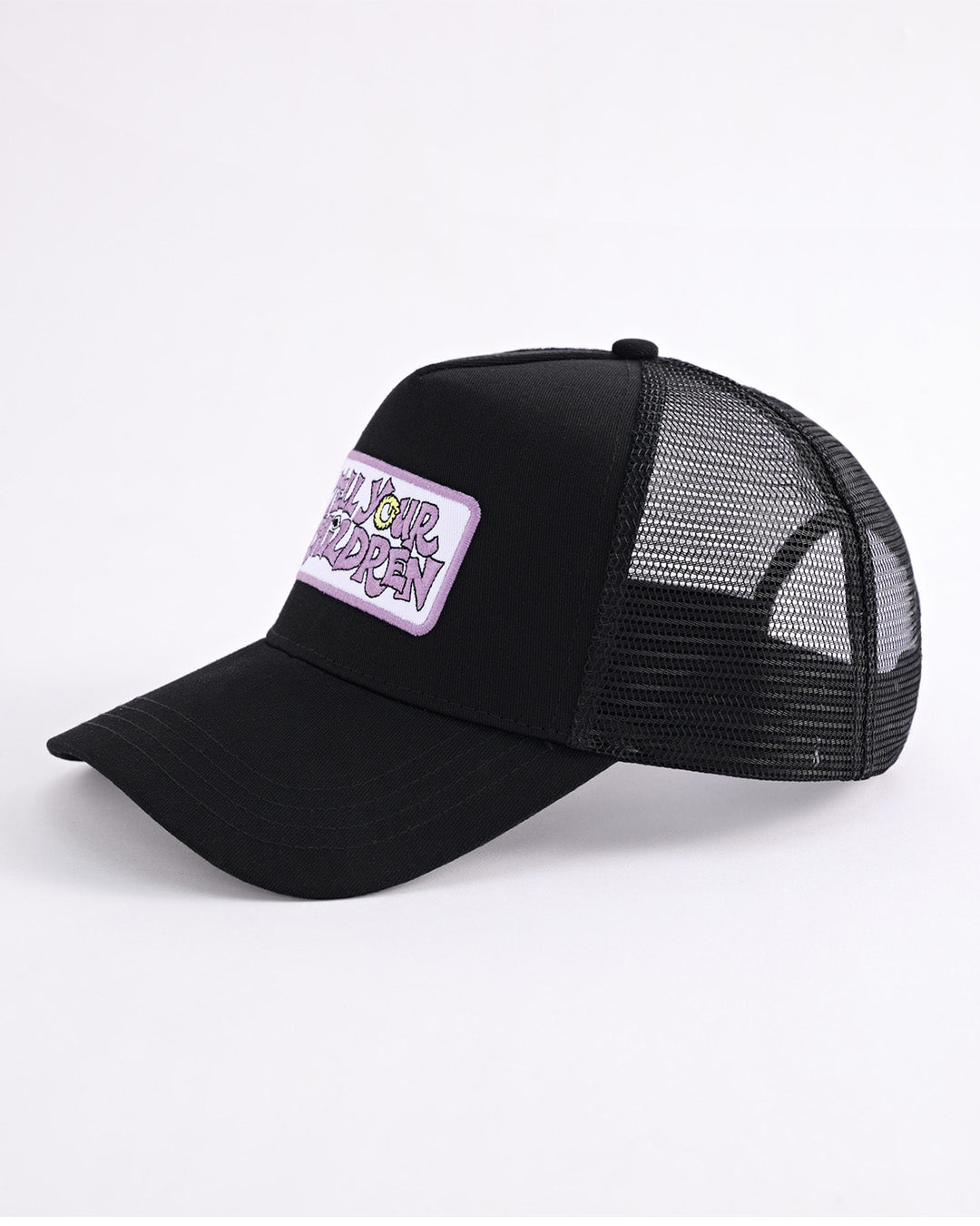 OUROBOROS PATCH TRUCKER CAP - BLACK