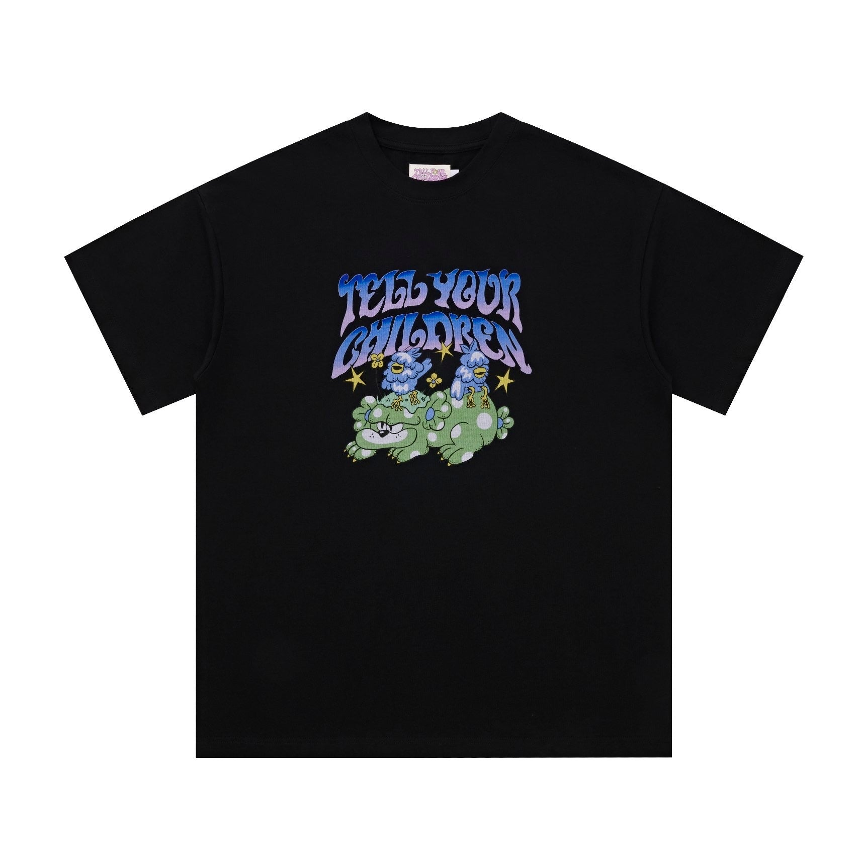 BIRD & BEAR TEE - BLACK