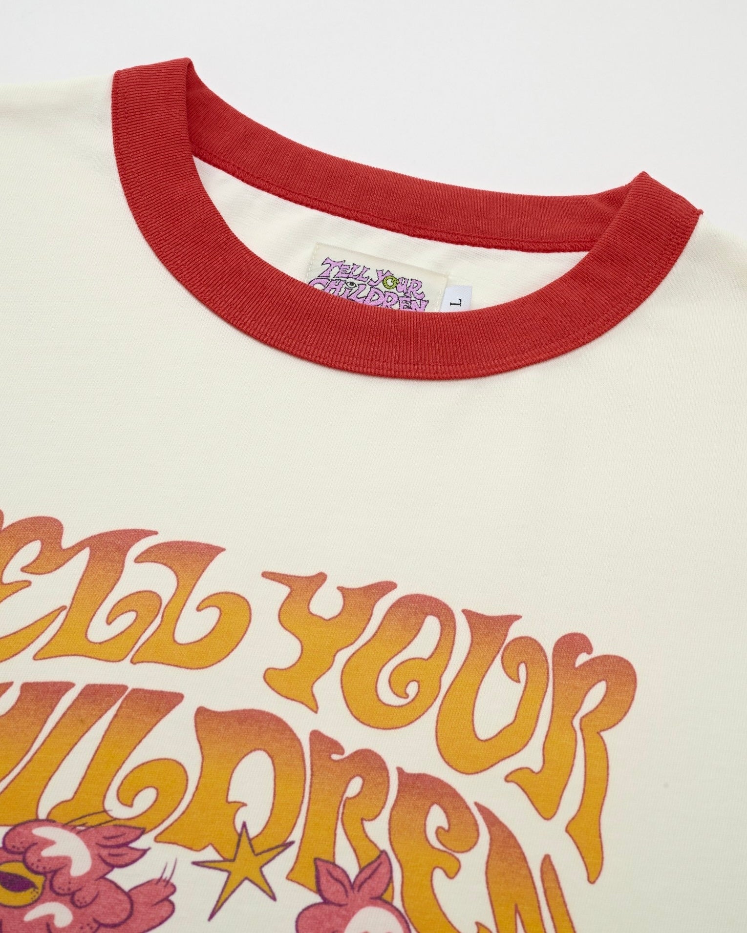 BIRD & BEAR RINGER TEE - OFF WHITE