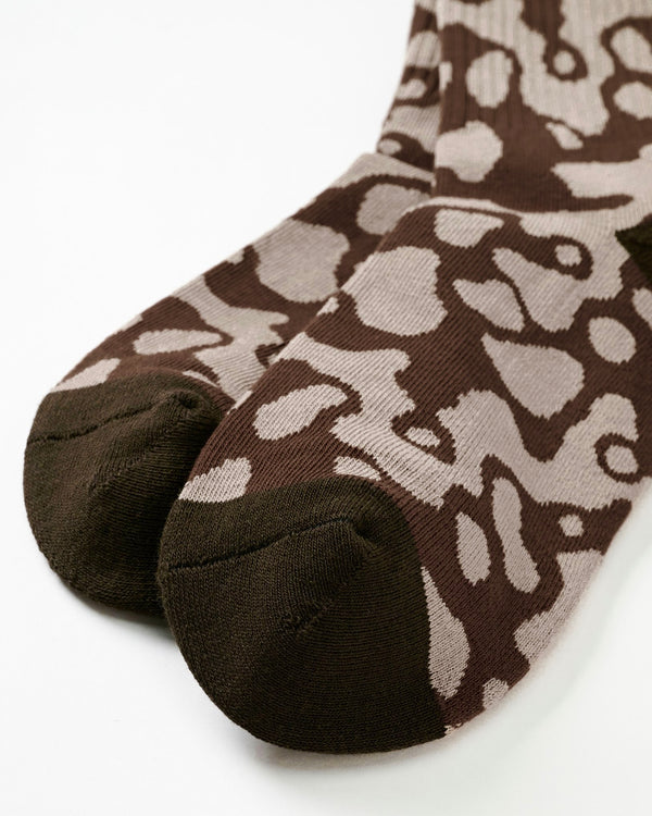 STINGRAY CAMO SOCKS - BROWN