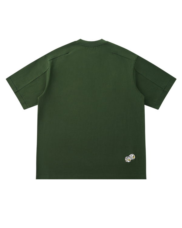 SNAKE EYES TEE - FOREST GREEN