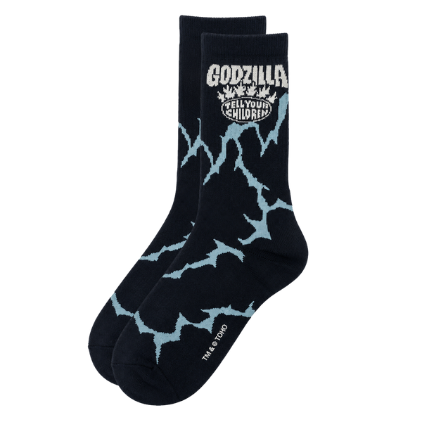 HEAT RAY PATTERN SOCKS - BLACK