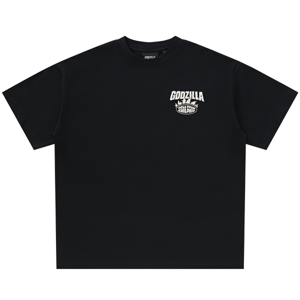 TOWERING GODZILLA TEE - BLACK