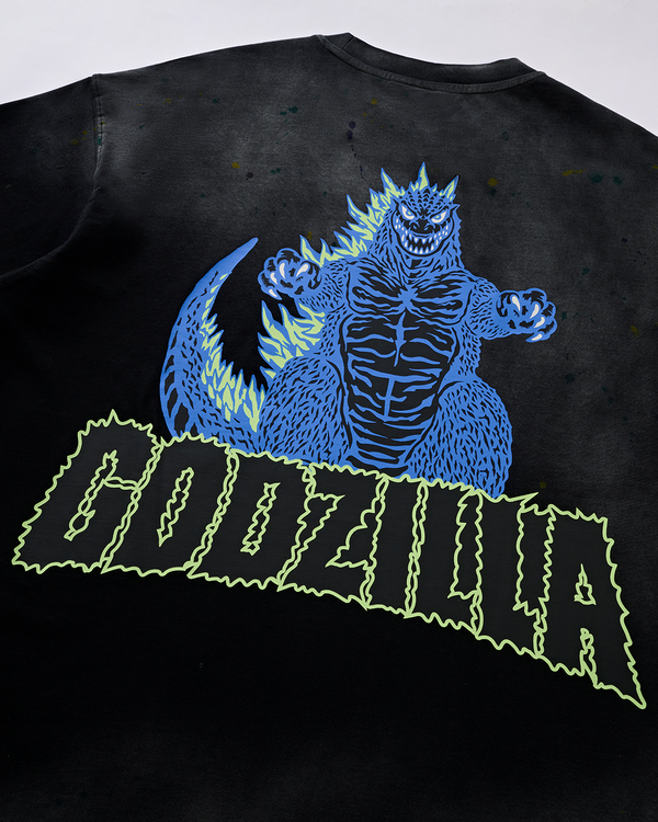 TOWERING GODZILLA TEE - DARK FOG