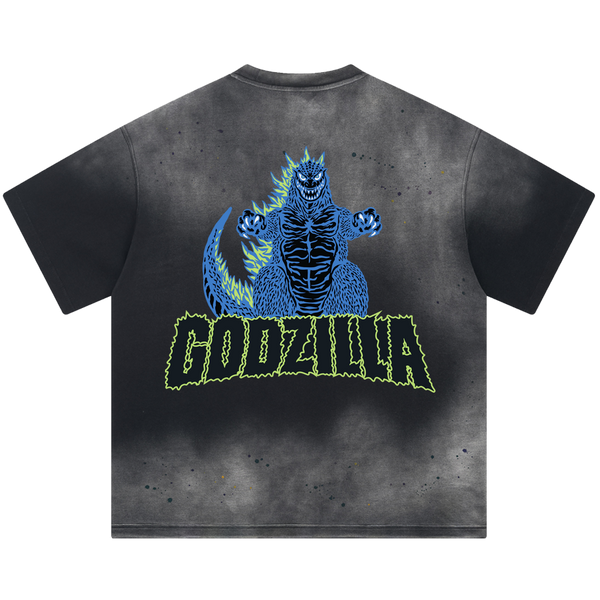 TOWERING GODZILLA TEE - DARK FOG