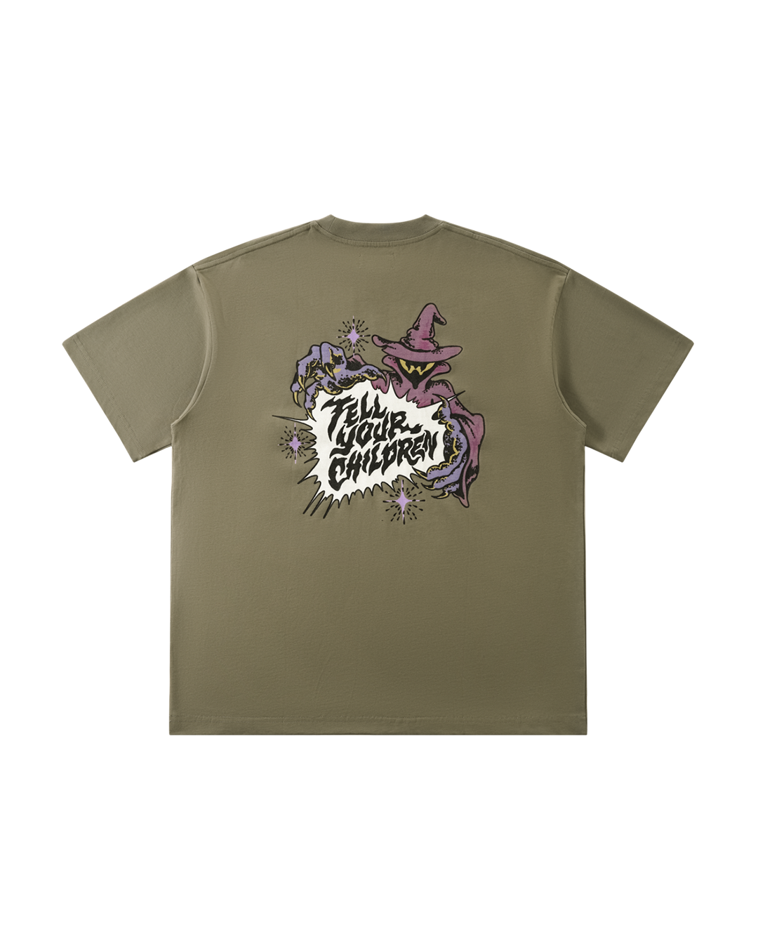 CRYSTAL BALL TEE - SAGE GREEN