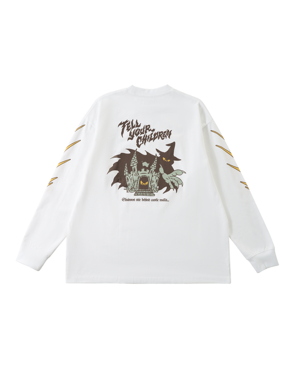 SHADOWS STIR LONGSLEEVE TEE - WHITE