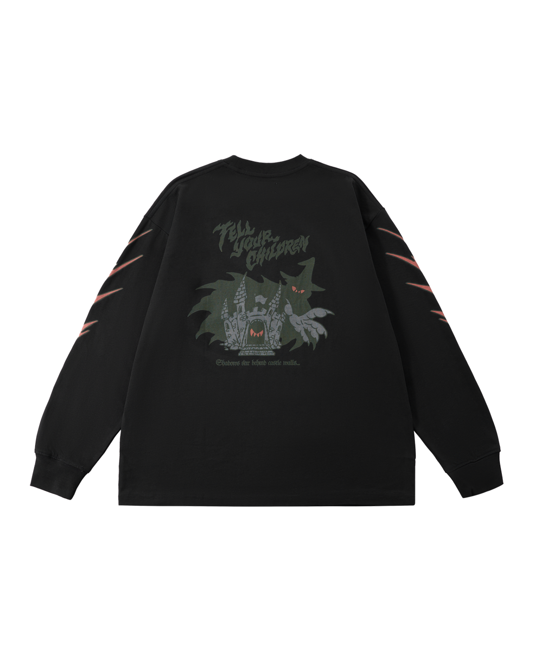 SHADOWS STIR LONGSLEEVE TEE - BLACK