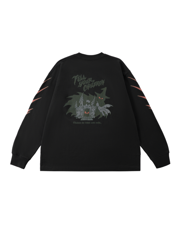 SHADOWS STIR LONGSLEEVE TEE - BLACK