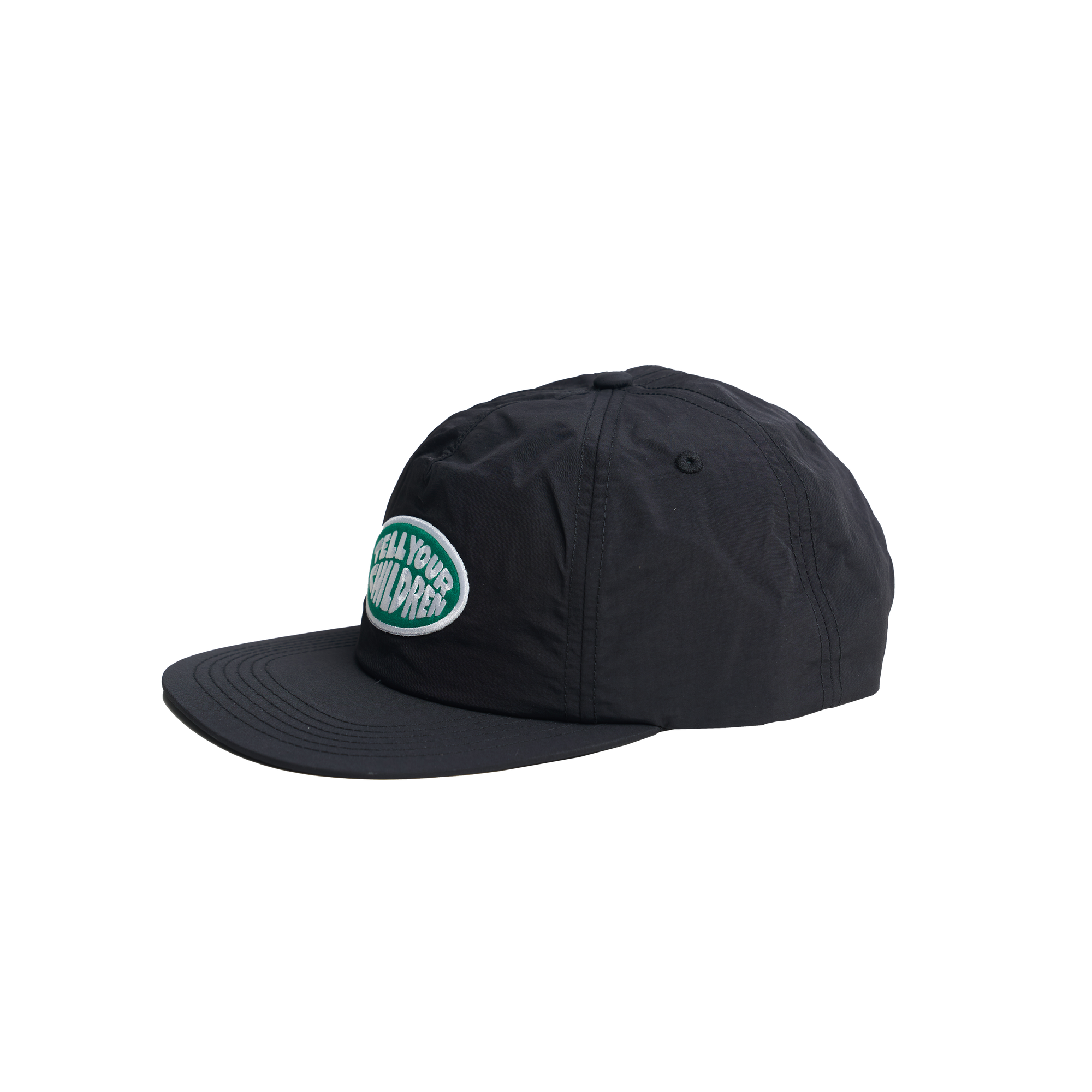 TYC EMBROIDERED LOGO PATCH CAP - BLACK