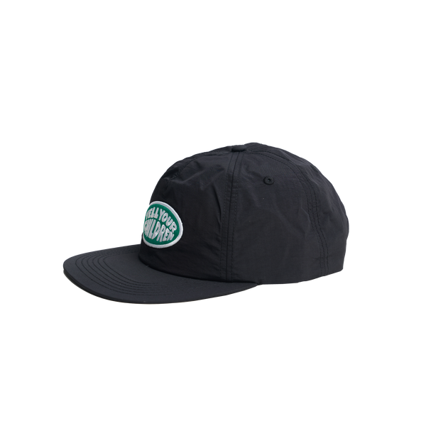 TYC EMBROIDERED LOGO PATCH CAP - BLACK