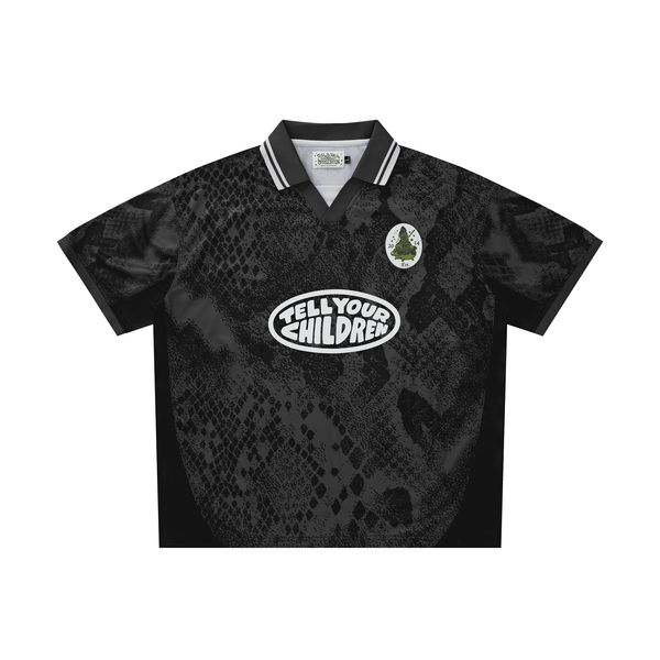 SNAKESKIN CAMO JERSEY - BLACK