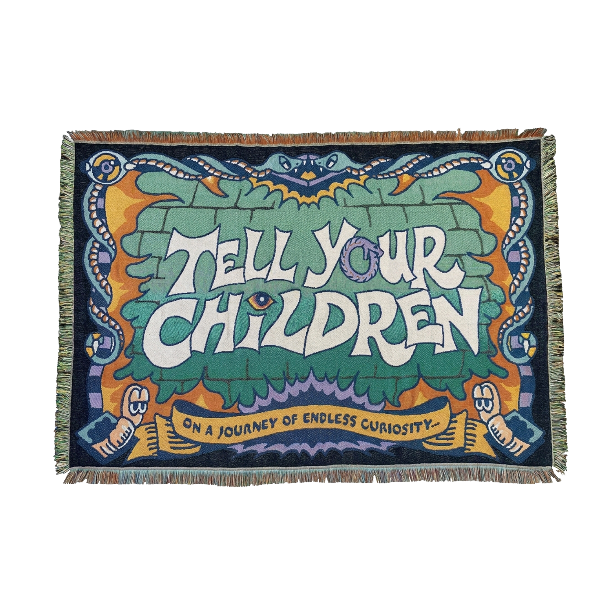CURIOSITY WORDMARK THROW RUG