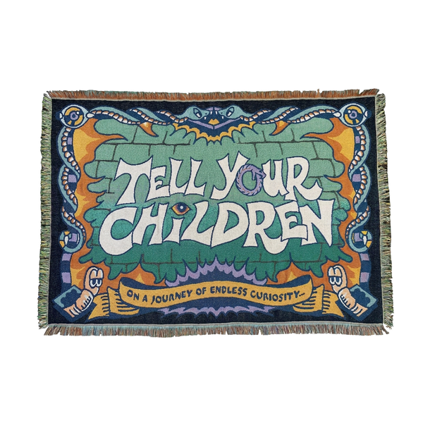 CURIOSITY WORDMARK THROW RUG