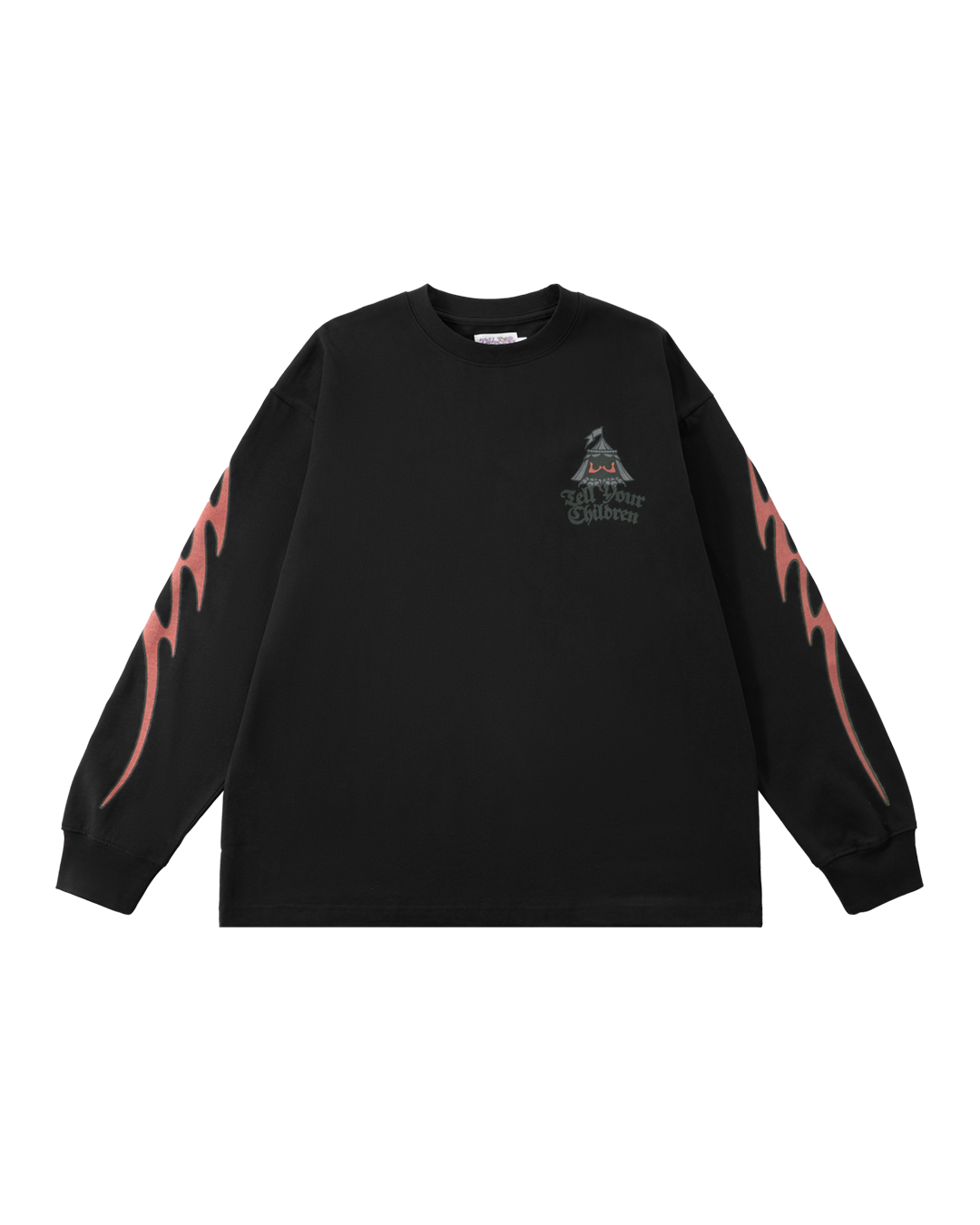 SHADOWS STIR LONGSLEEVE TEE - BLACK