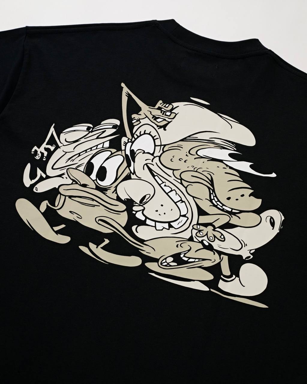 MASHED CREATURES TEE - BLACK