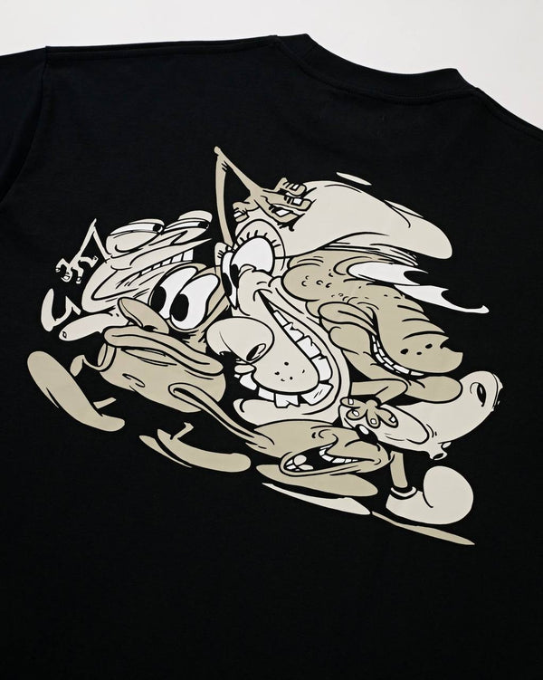 MASHED CREATURES TEE - BLACK