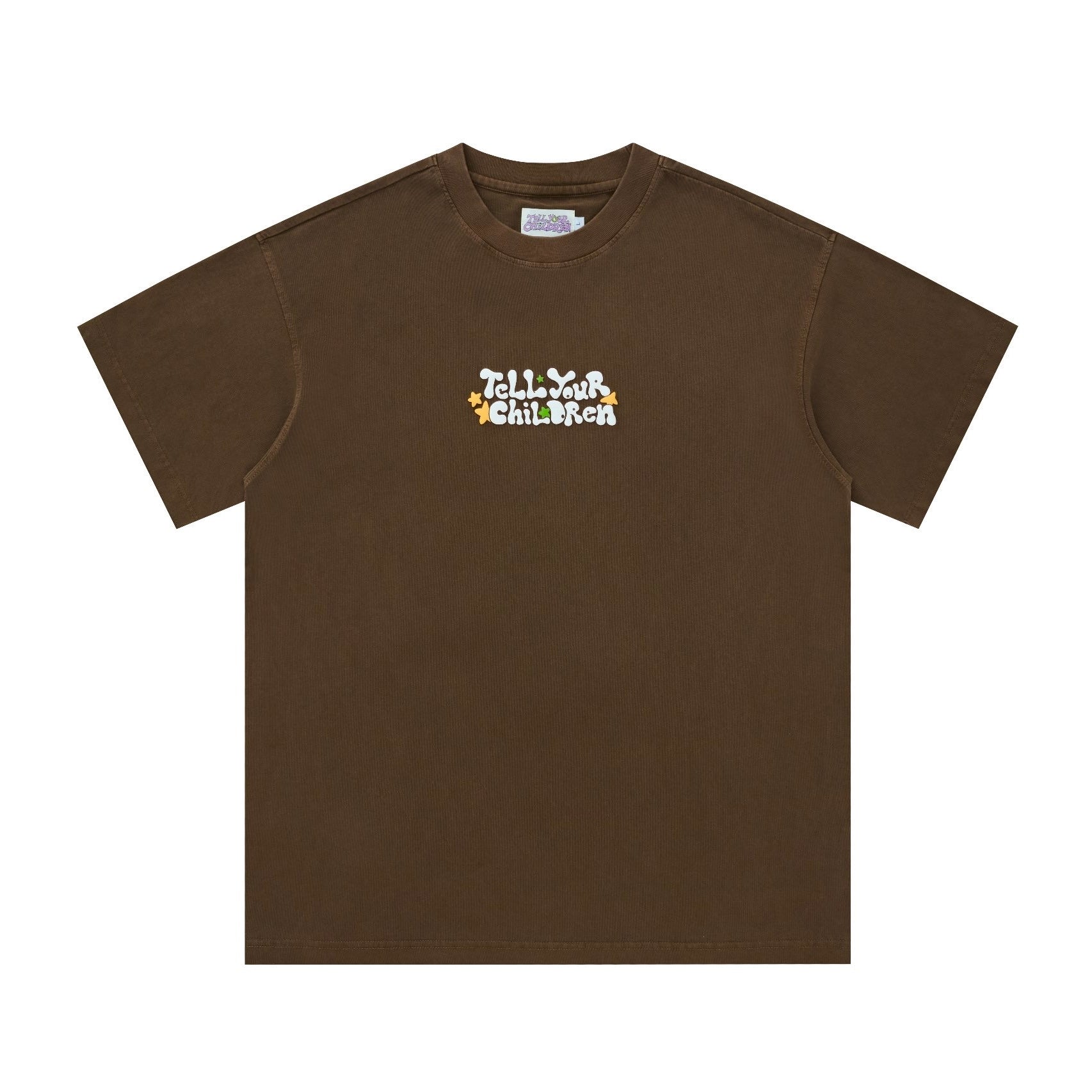 SPELLOUT TEE - BROWN