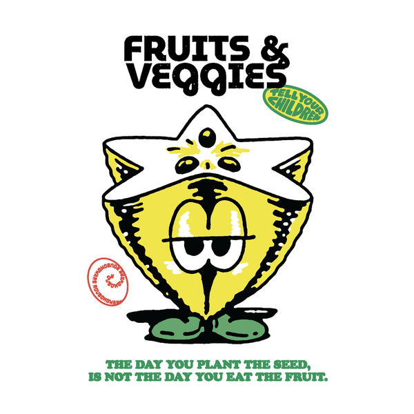 FRUITS N VEGGIES POSTCARDS