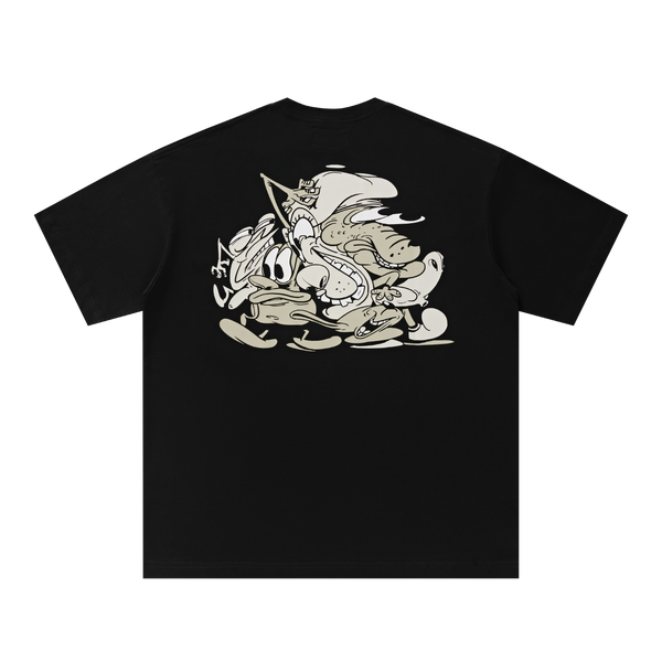 MASHED CREATURES TEE - BLACK